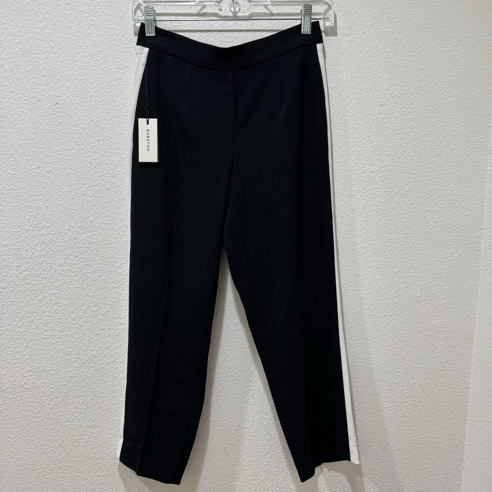 Babaton Conan Pant Terado Cropped Dress Pant W/ Side Stripe Pockets Size 2 NEW